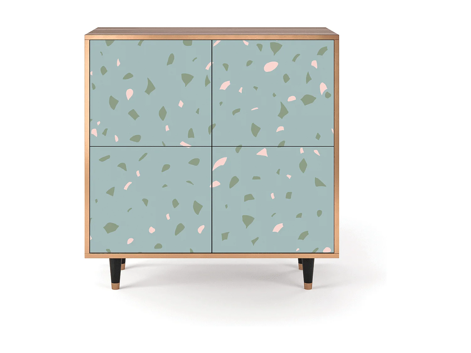 Buffet - 94x96x48 cm - BS3 - Blue Drops, Noyer