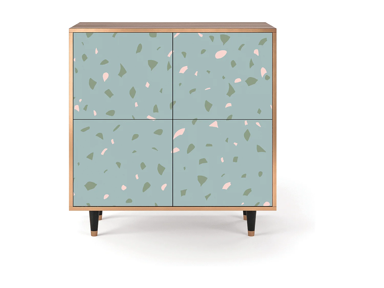 Buffet - 94x96x48 cm - BS3 - Blue Drops, Noyer