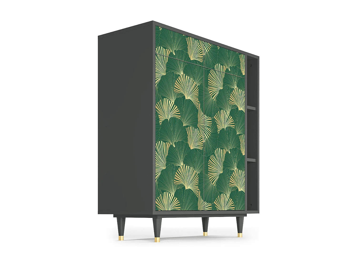 Sideboard - 96х110х41 cm - BS6 - Gold Ginkgo, Anthrazit