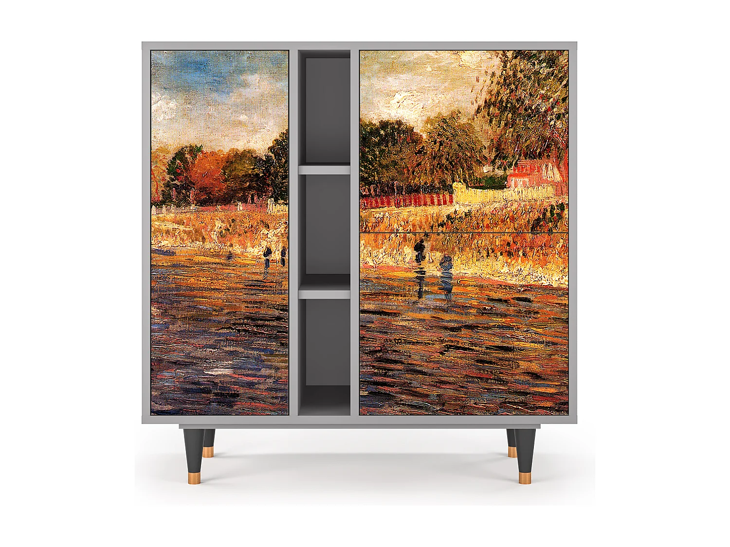 Aparador - 94х96х41 cm - BS5 - The Banks, Cinza