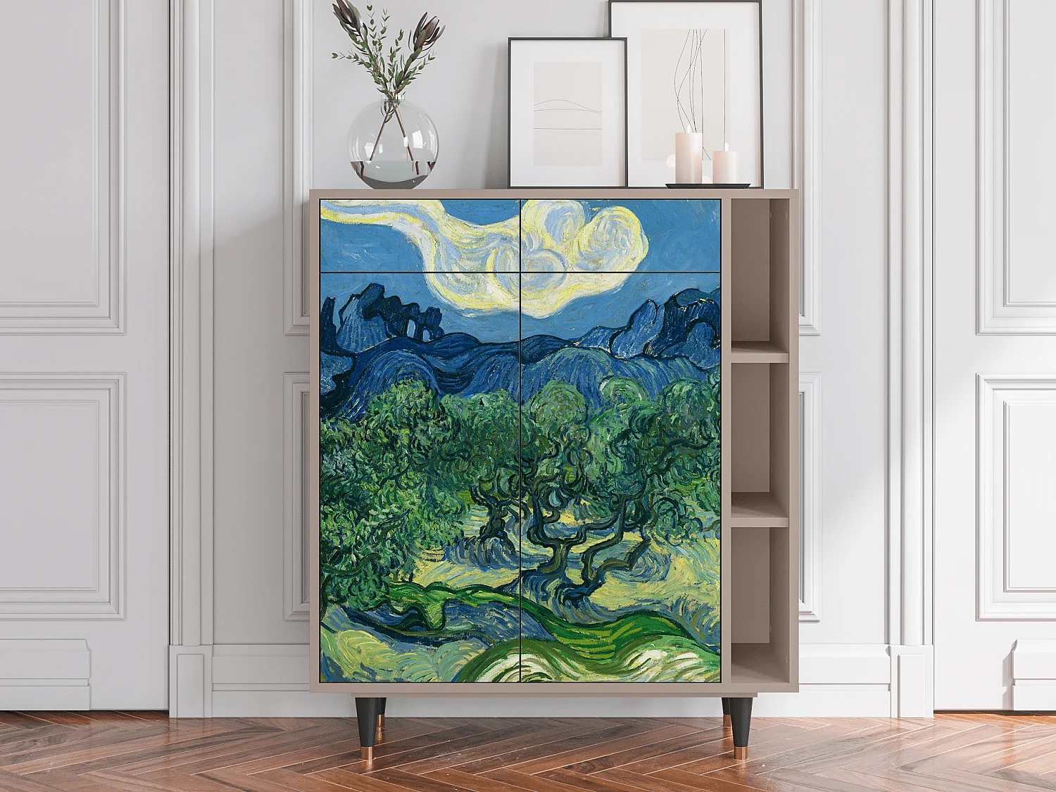 Kredens - 96х110х41 cm - BS6 - The Oil Trees, Latte