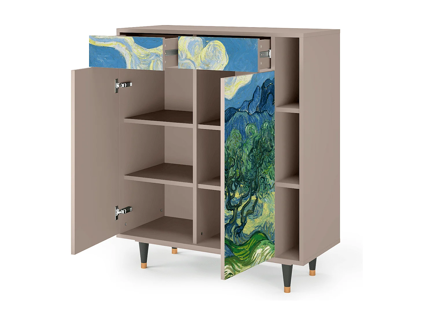 Kredens - 96х110х41 cm - BS6 - The Oil Trees, Latte