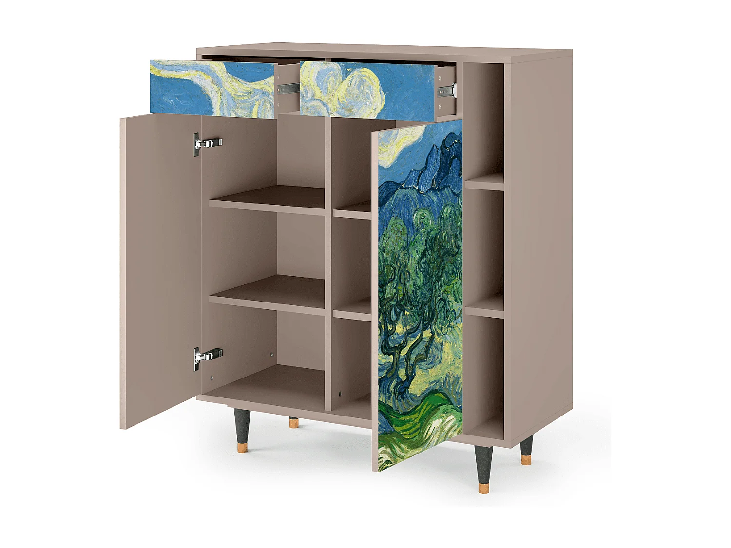 Credenza - 96х110х41 cm - BS6 - The Oil Trees, Latte