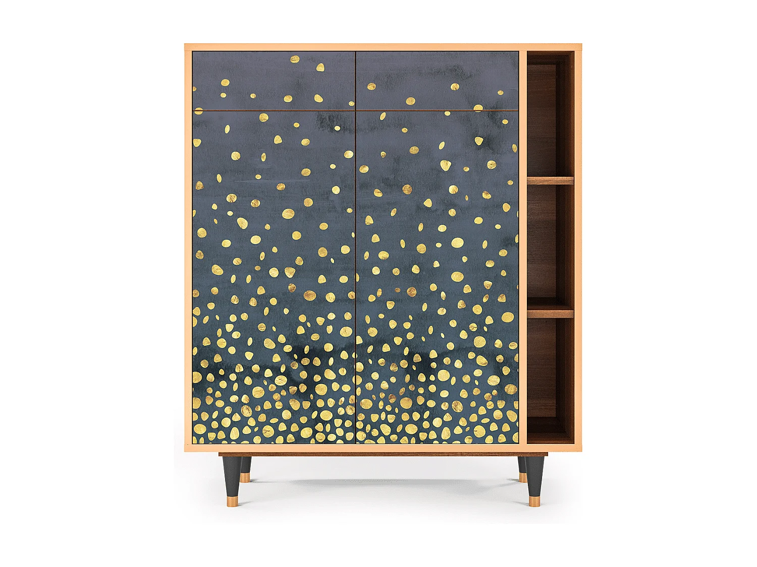Credenza - 96х110х41 cm - BS6 - Foggy Lights, Noce