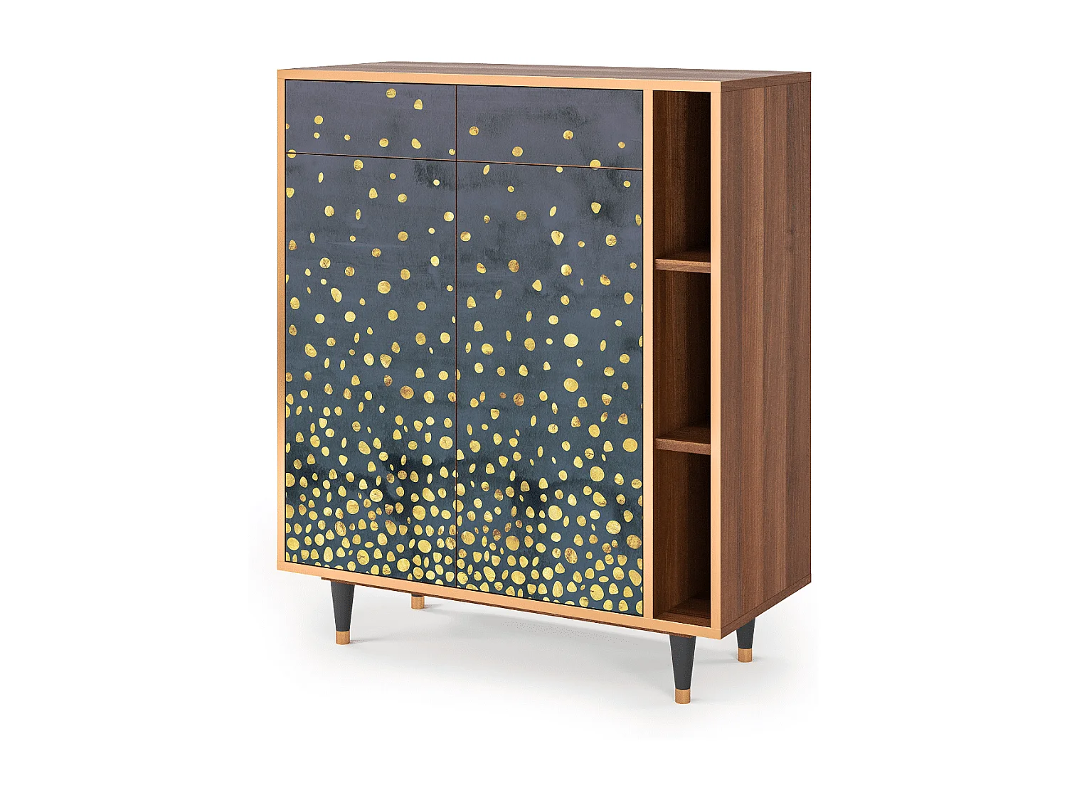Credenza - 96х110х41 cm - BS6 - Foggy Lights, Noce