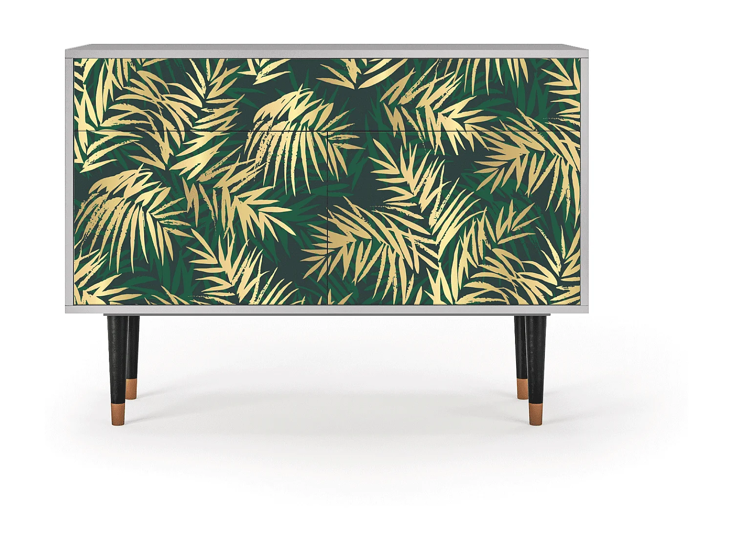 Kredens - 115x85x48 cm - BS4 - Sunny Palm Tree, Szary