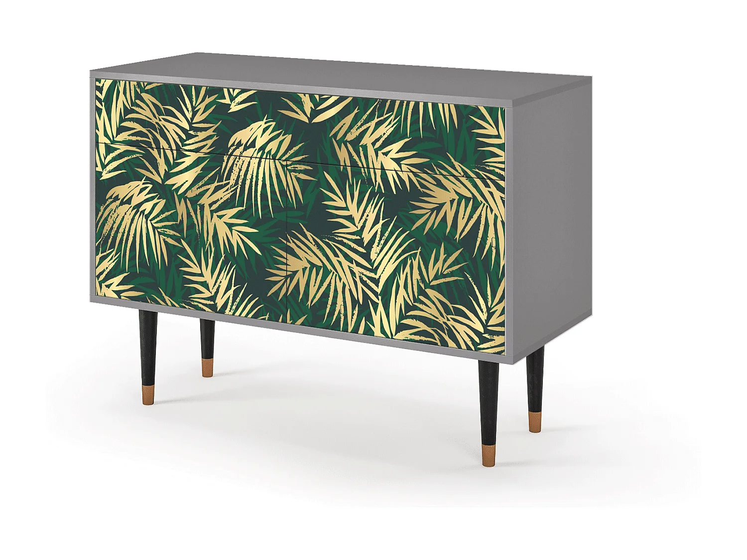 Buffet - 115x85x48 cm - BS4 - Sunny Palm Tree, Gris