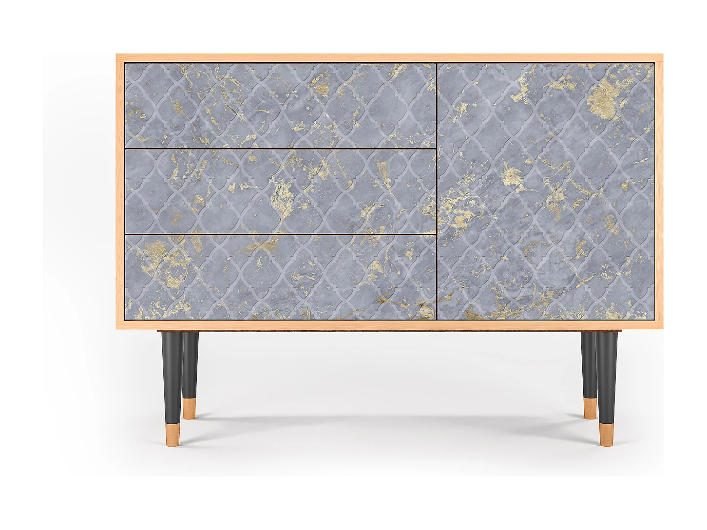 Sideboard - 115х84х41 cm - S3 - Golden Smoke, Walnuss