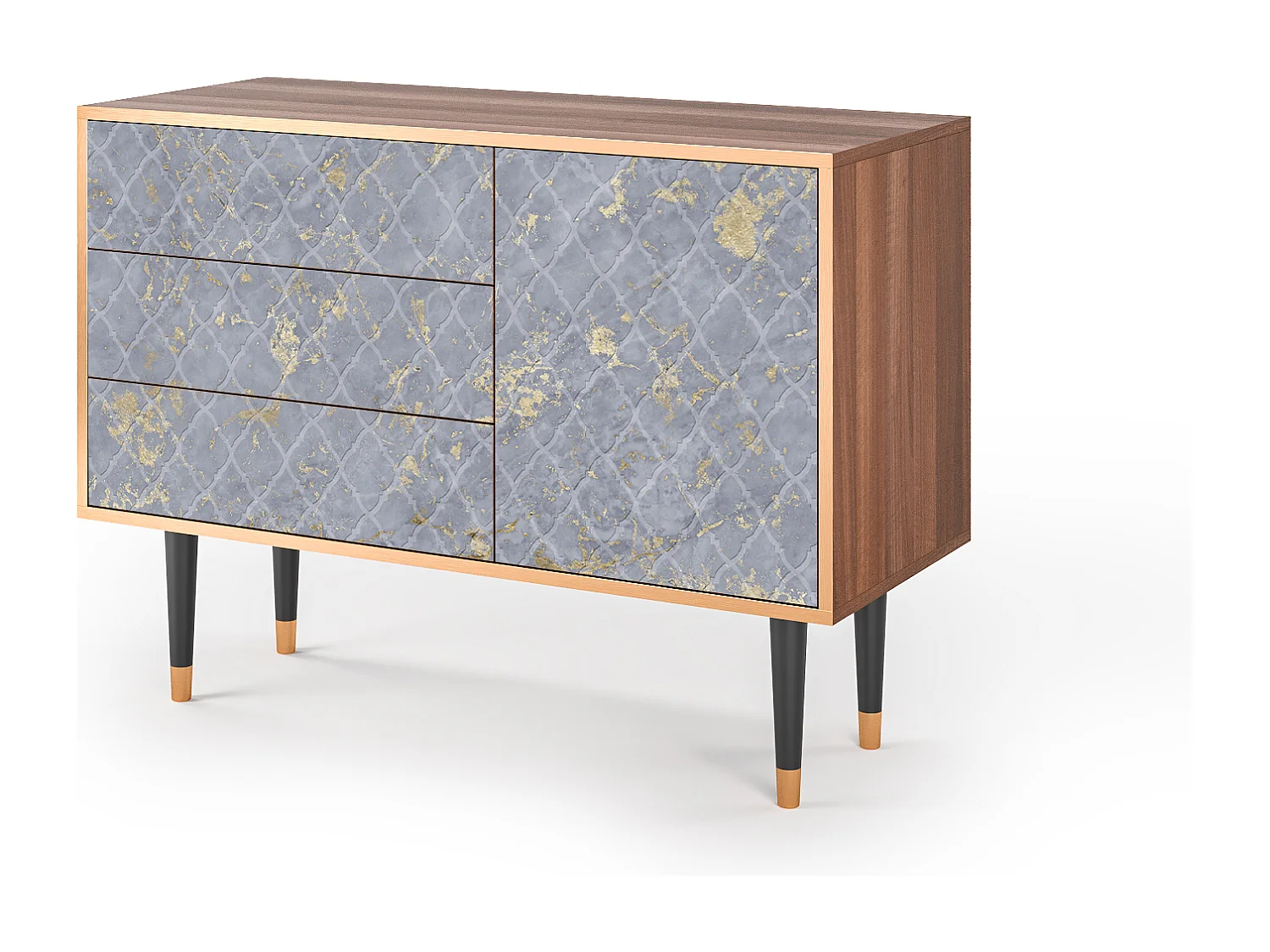 Buffet - 115х84х41 cm - S3 - Golden Smoke, Noyer