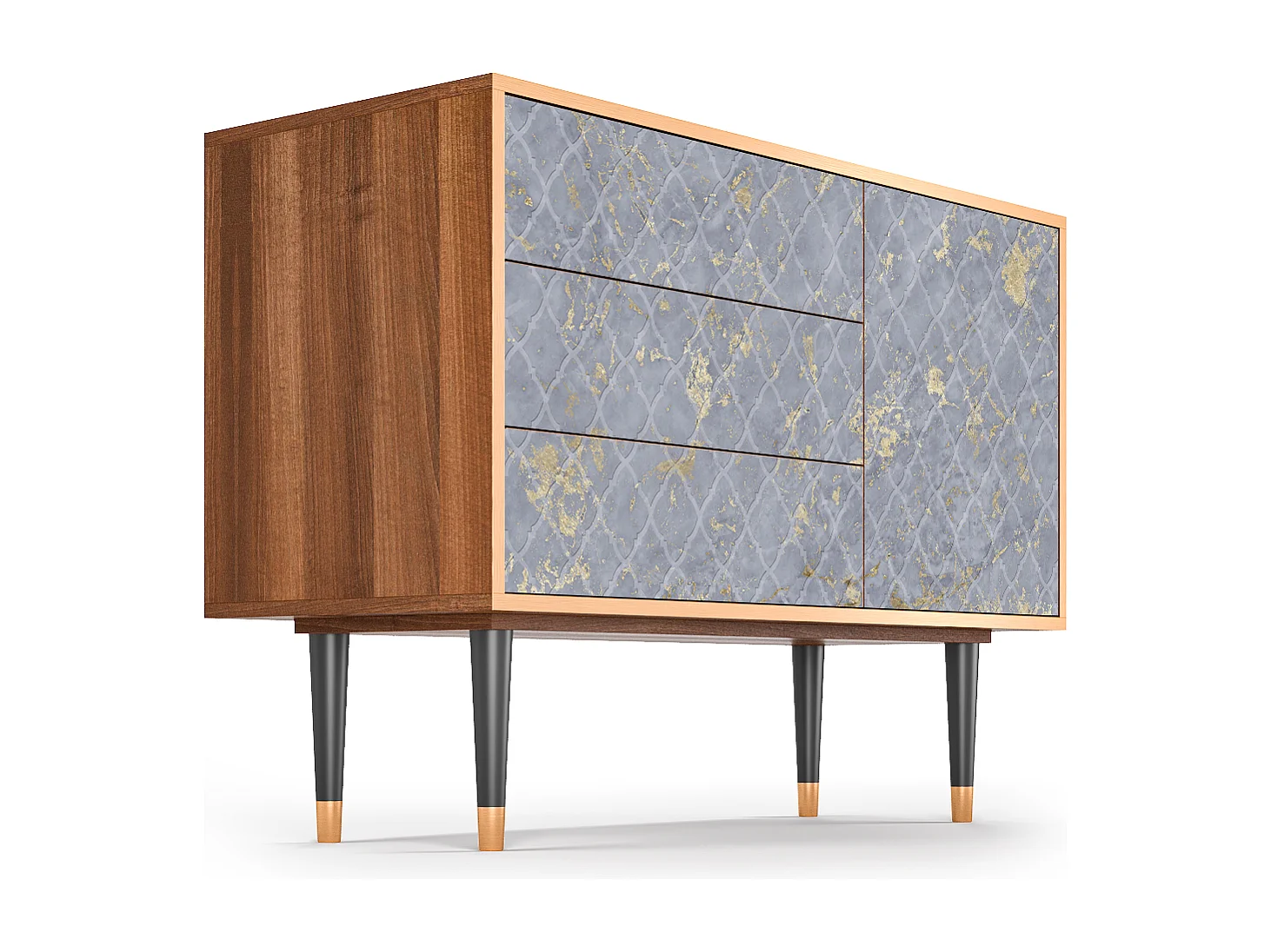 Credenza - 115х84х41 cm - S3 - Golden Smoke, Noce