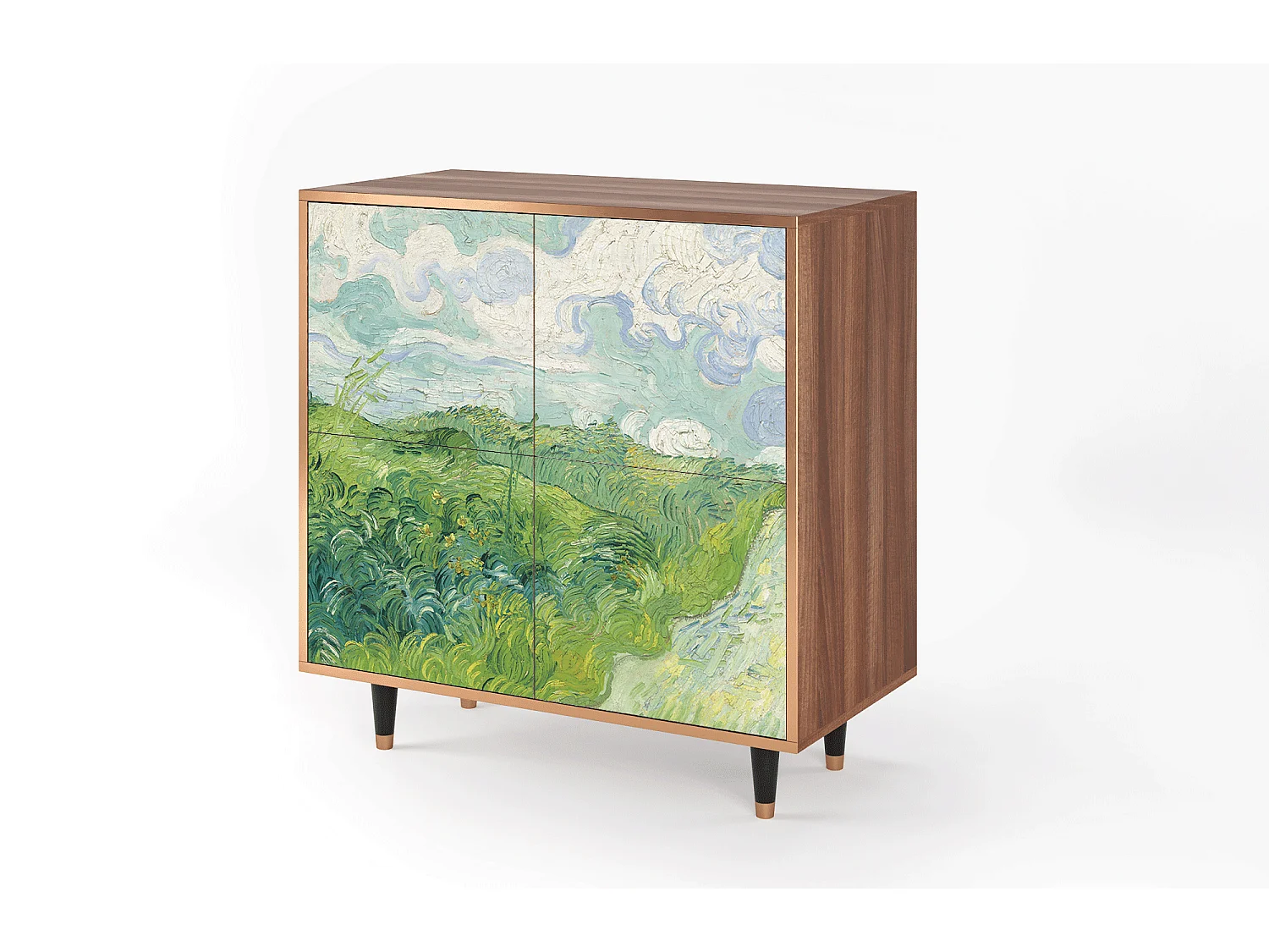 Credenza - 94x96x48 cm - BS3 - Green Wheat Fields, Noce