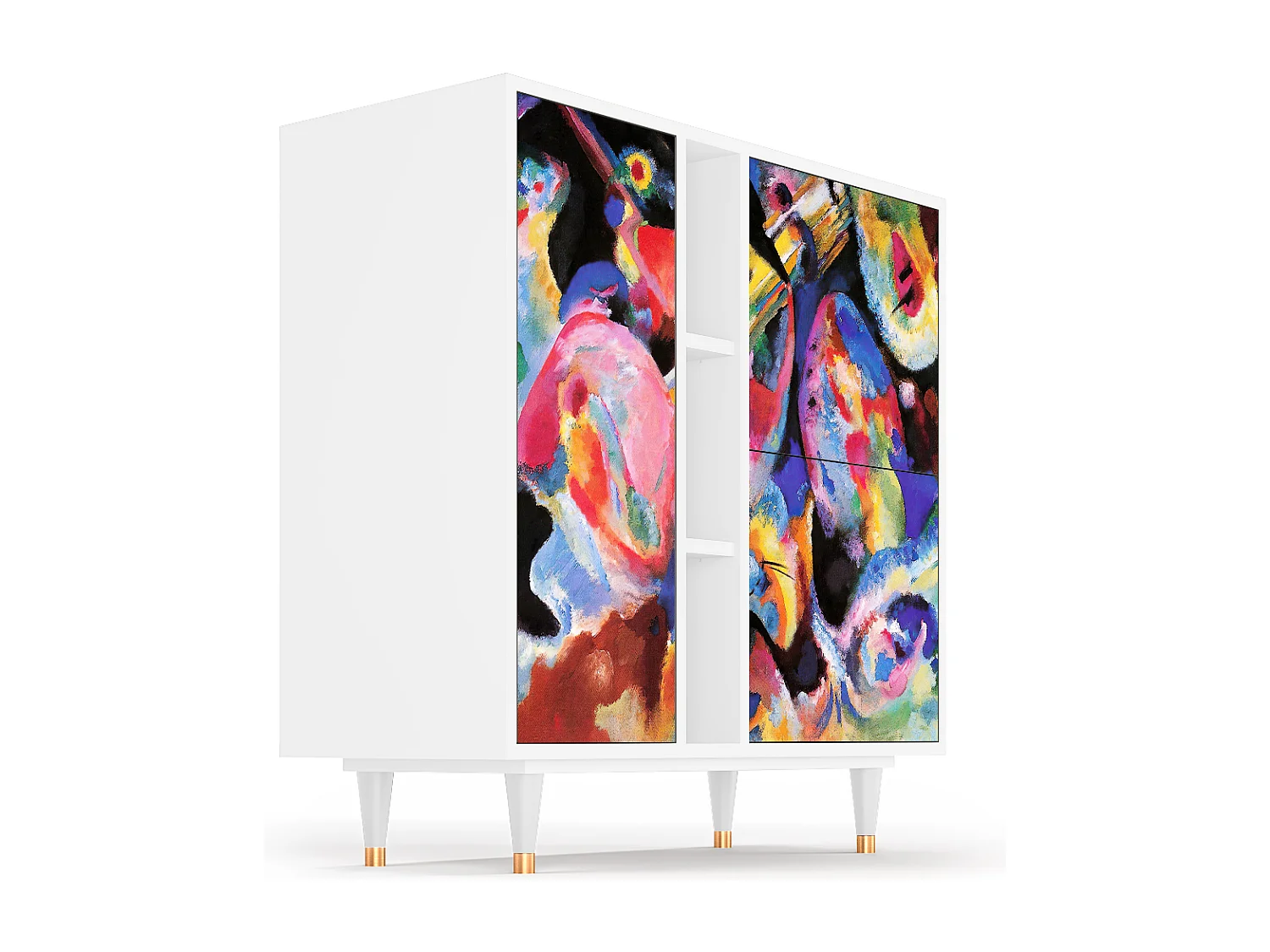 Buffet - 94х96х41 cm - BS5 - Kandinsky, Blanc