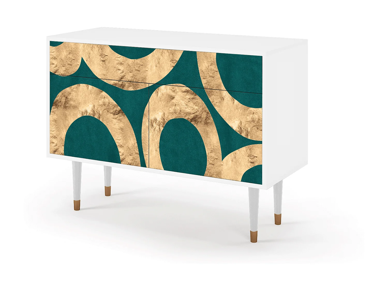 Kredens - 115x85x48 cm - BS4 - Zircon Sphere, Biały