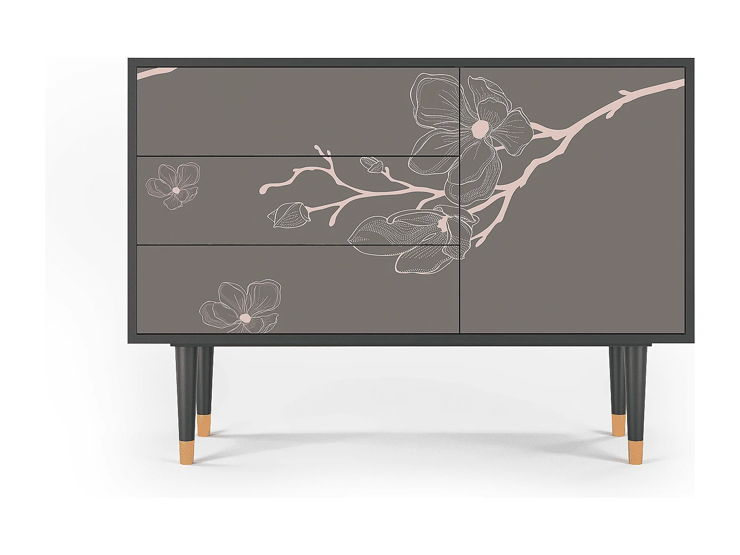 Sideboard - 115х84х41 cm - S3 - Cherry Blossom, Anthrazit