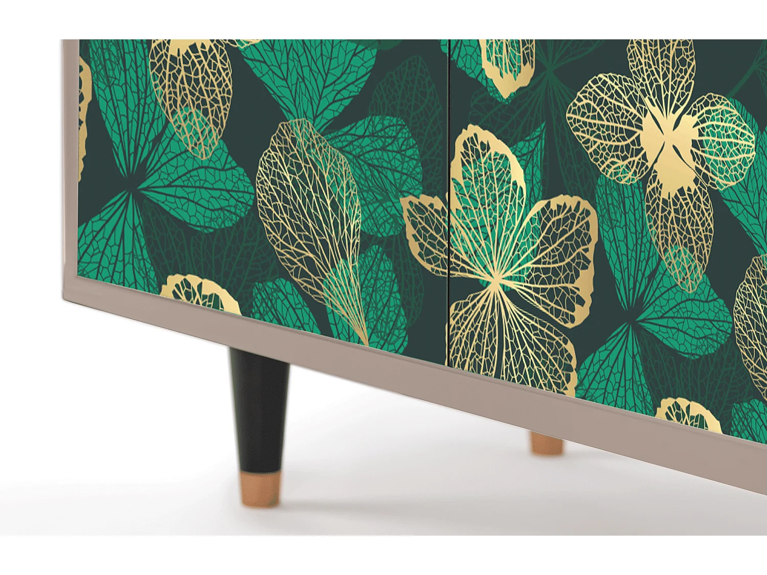 Buffet - 94x96x48 cm - BS3 - Green Flower, Latte