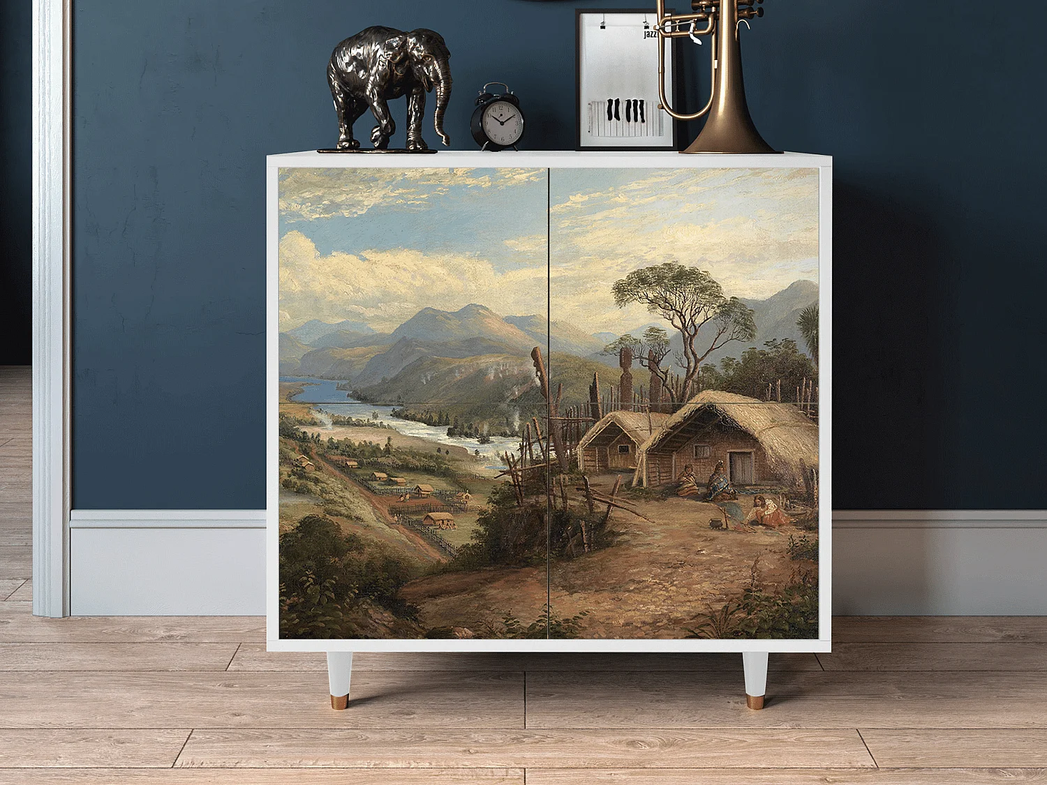 Aparador - 94x96x48 cm - BS3 - View Across the Plains , Blanco