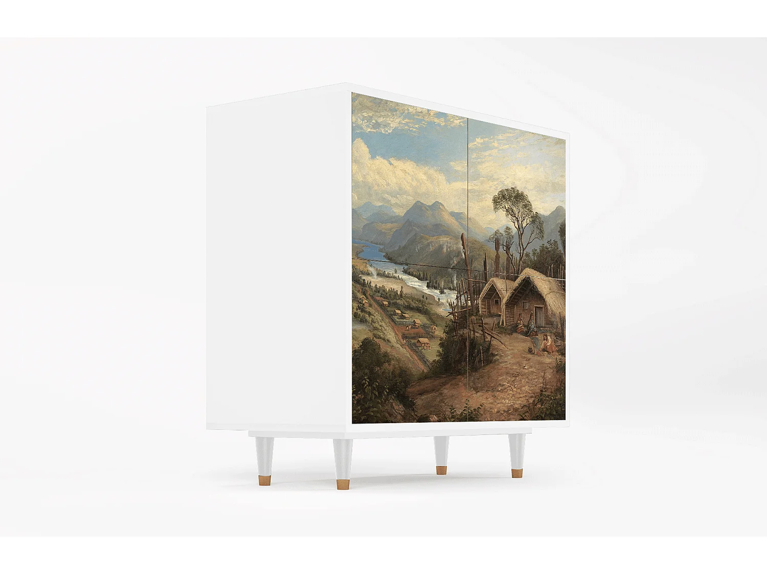 Aparador - 94x96x48 cm - BS3 - View Across the Plains , Blanco