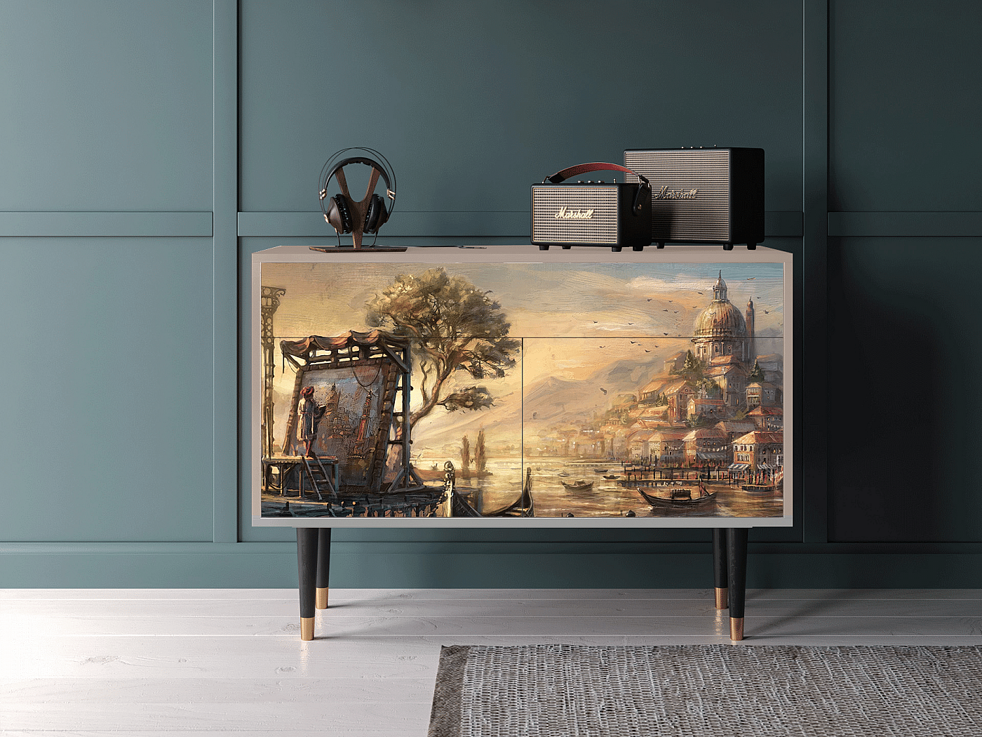 Aparador - 115x85x48 cm - BS4 - Venice, Latte