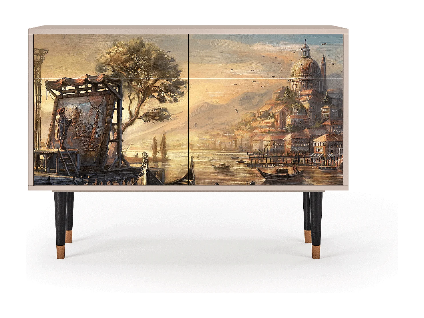 Dressoir - 115x85x48 cm - BS4 - Venice, Latte