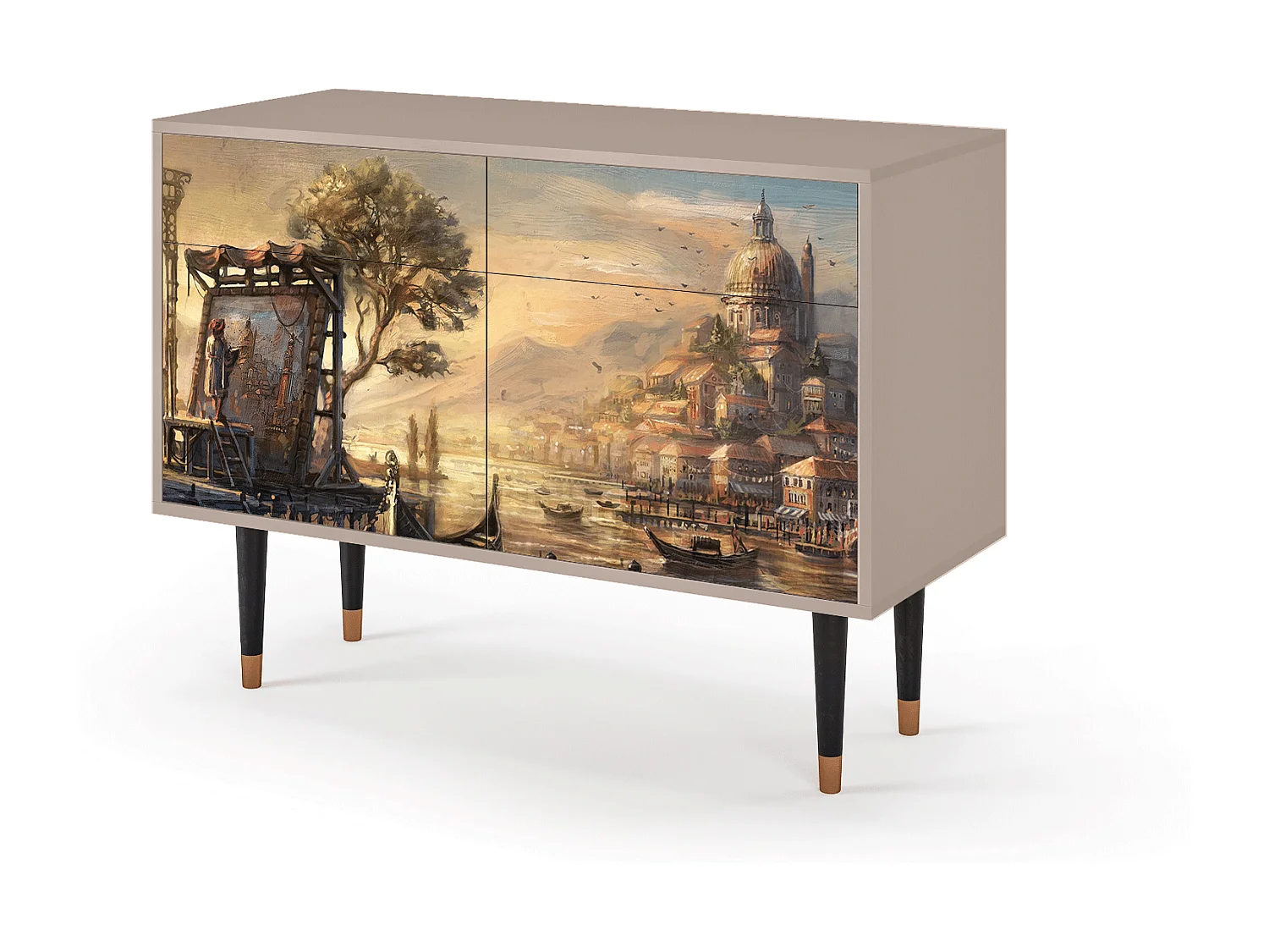 Dressoir - 115x85x48 cm - BS4 - Venice, Latte