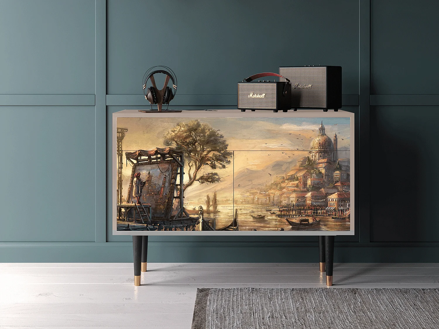 Dressoir - 115x85x48 cm - BS4 - Venice, Latte