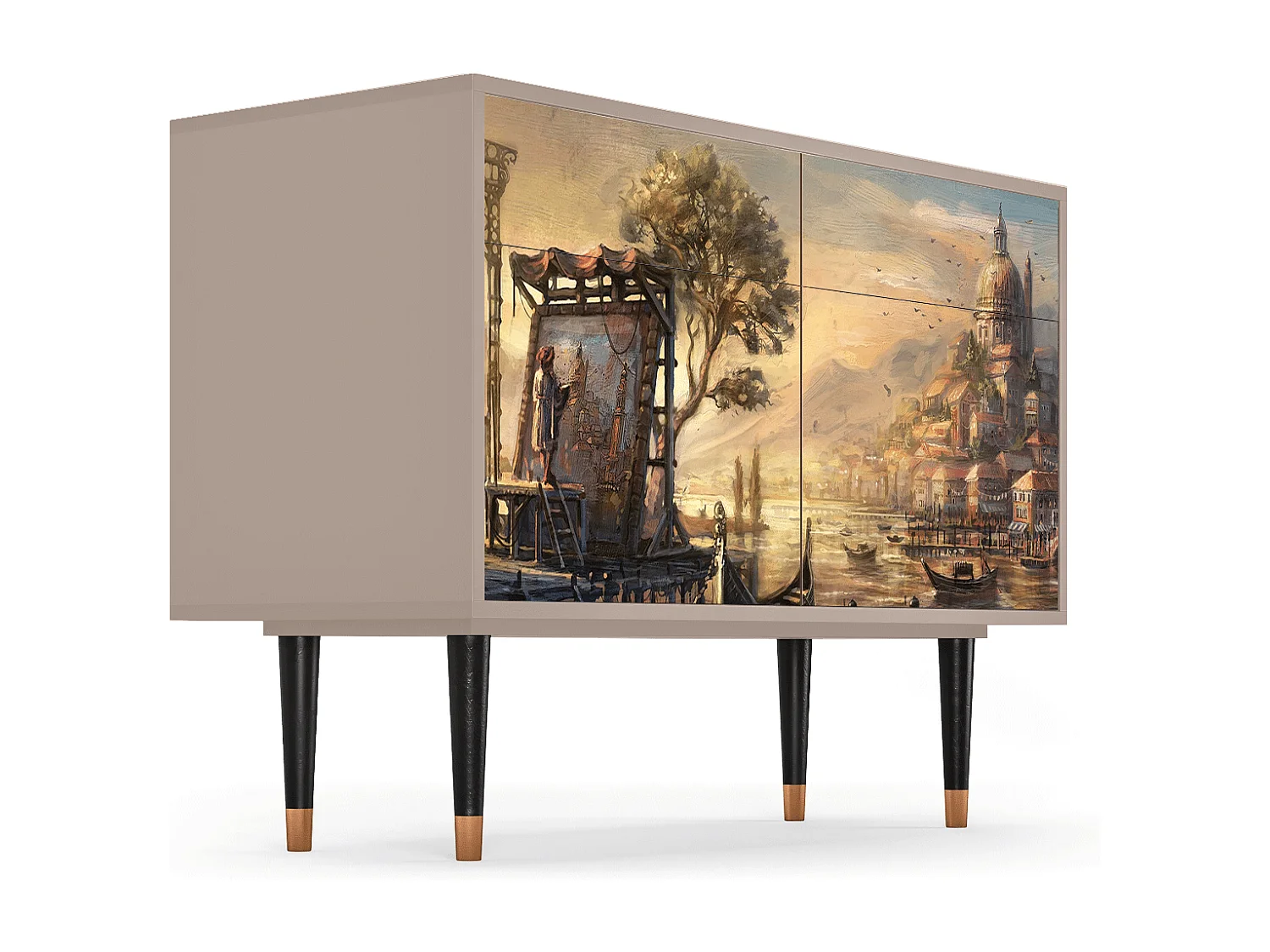 Dressoir - 115x85x48 cm - BS4 - Venice, Latte