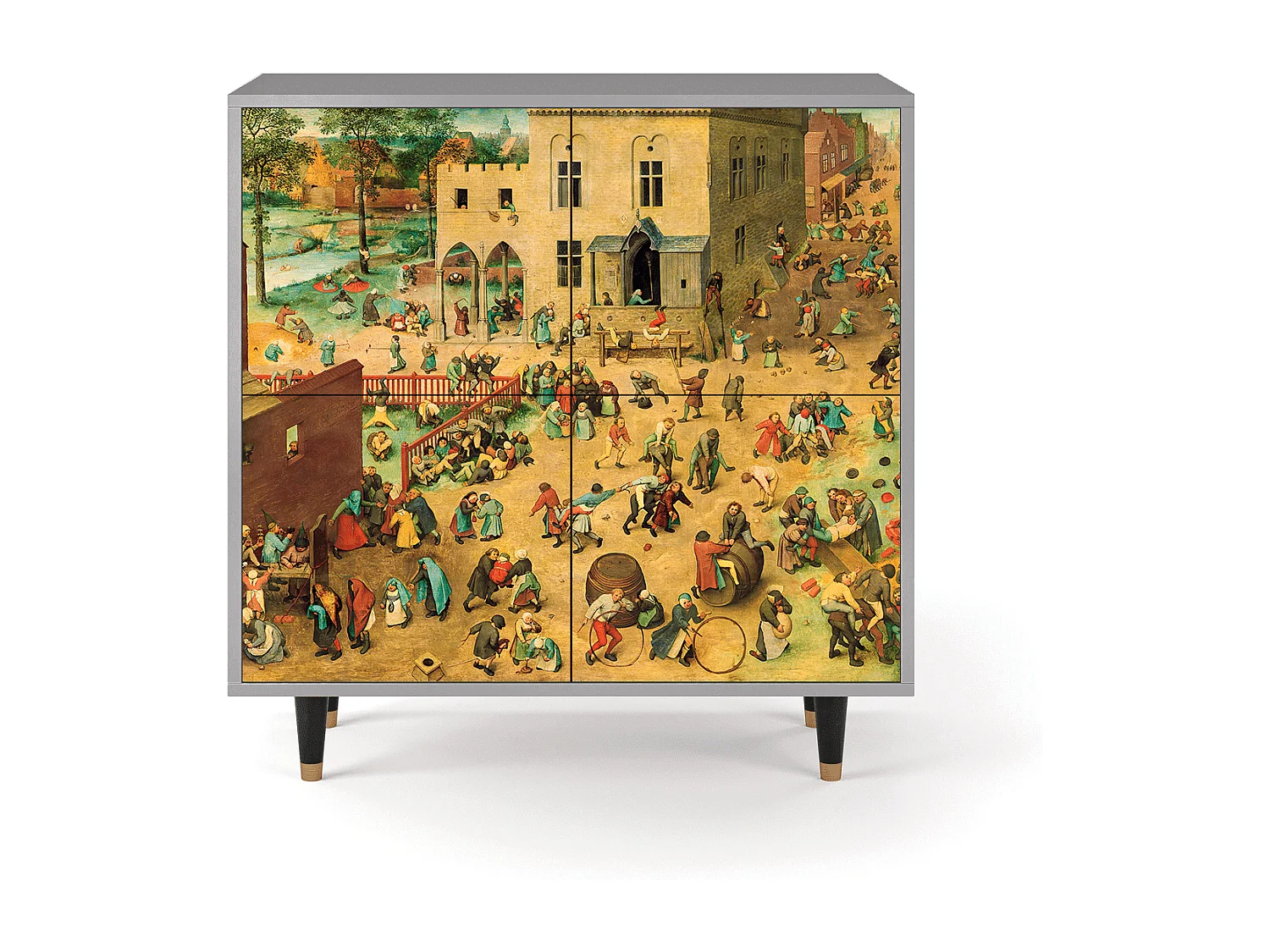 Kredens - 94x96x48 cm - BS3 - Children Games, Szary