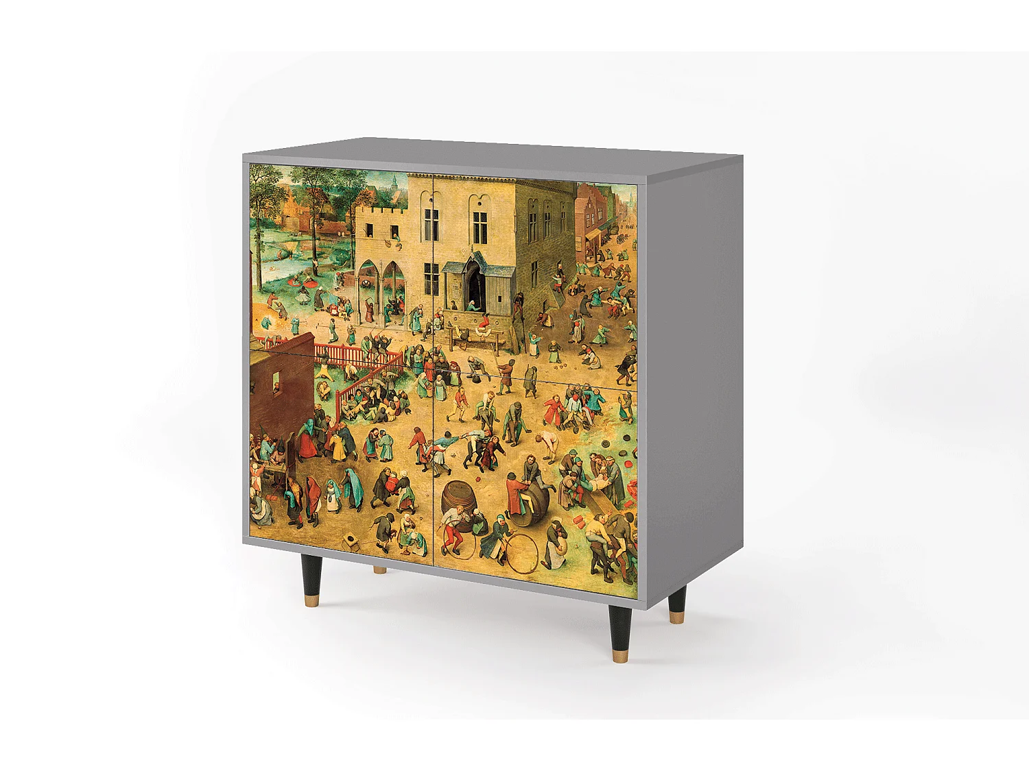 Kredens - 94x96x48 cm - BS3 - Children Games, Szary