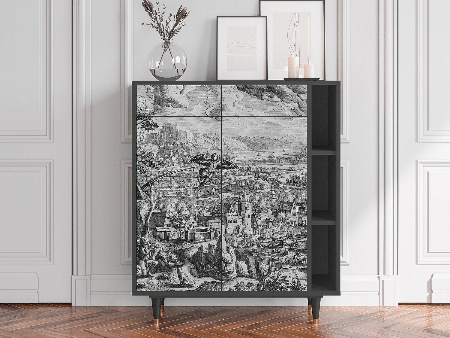 Credenza - 96х110х41 cm - BS6 - Departure, Antracite