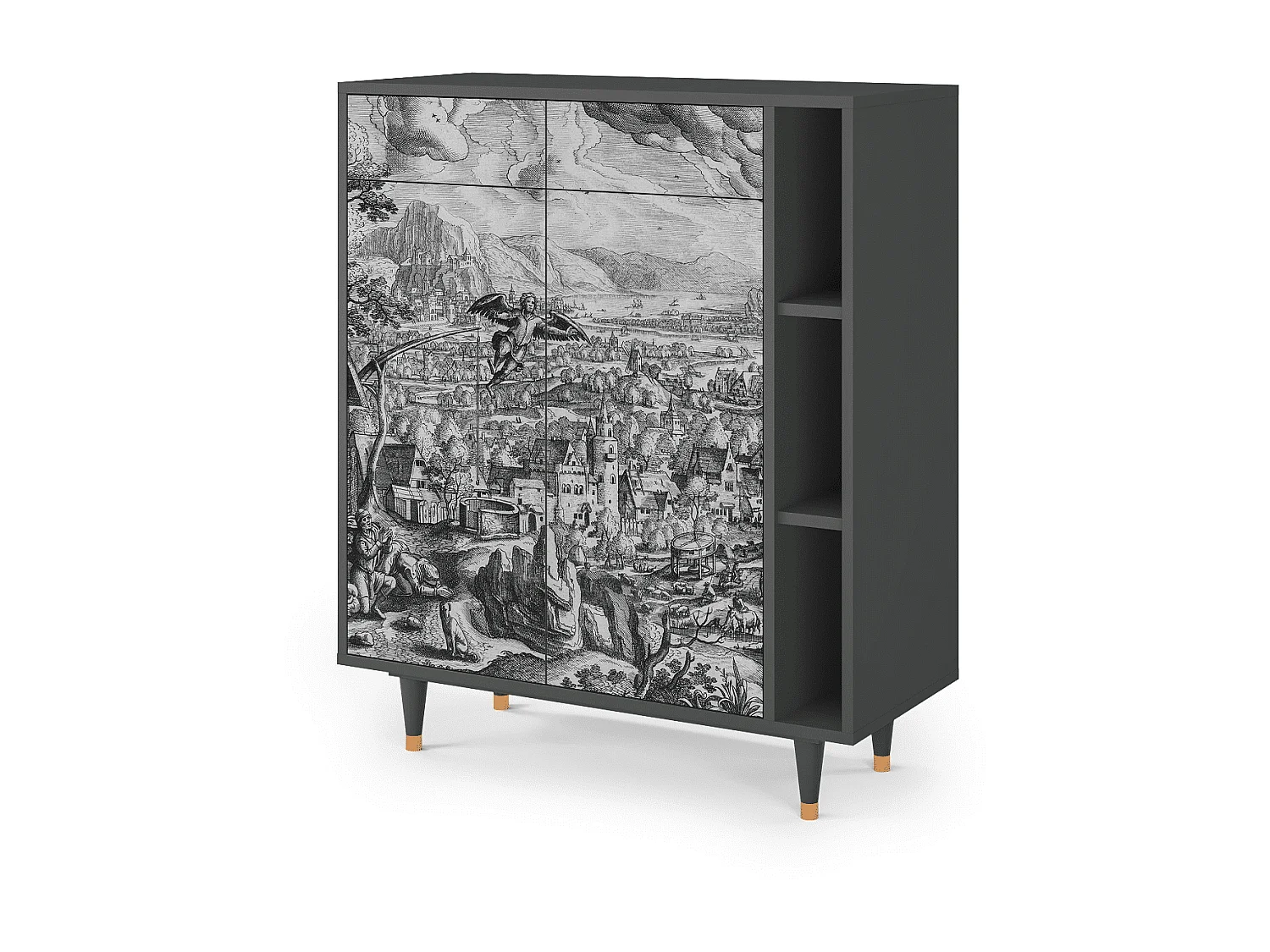 Credenza - 96х110х41 cm - BS6 - Departure, Antracite