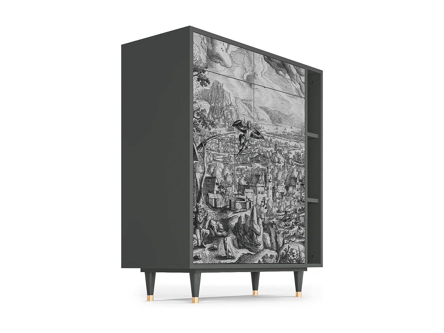 Credenza - 96х110х41 cm - BS6 - Departure, Antracite