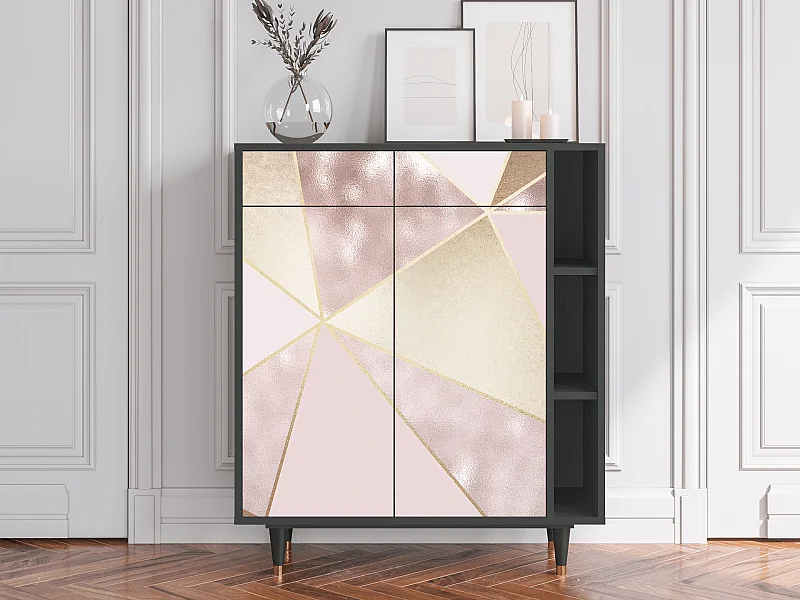 Kredens - 96х110х41 cm - BS6 - Cosmopolitan Diva, Antracyt