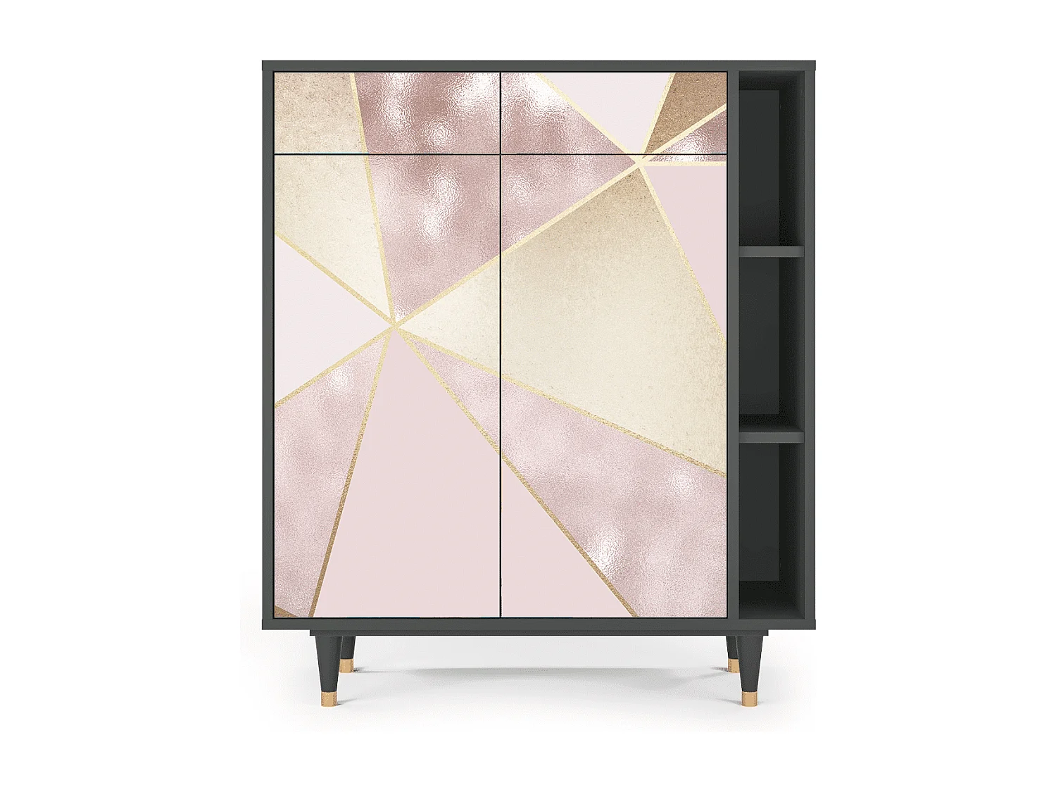 Dressoir - 96х110х41 cm - BS6 - Cosmopolitan Diva, Antraciet