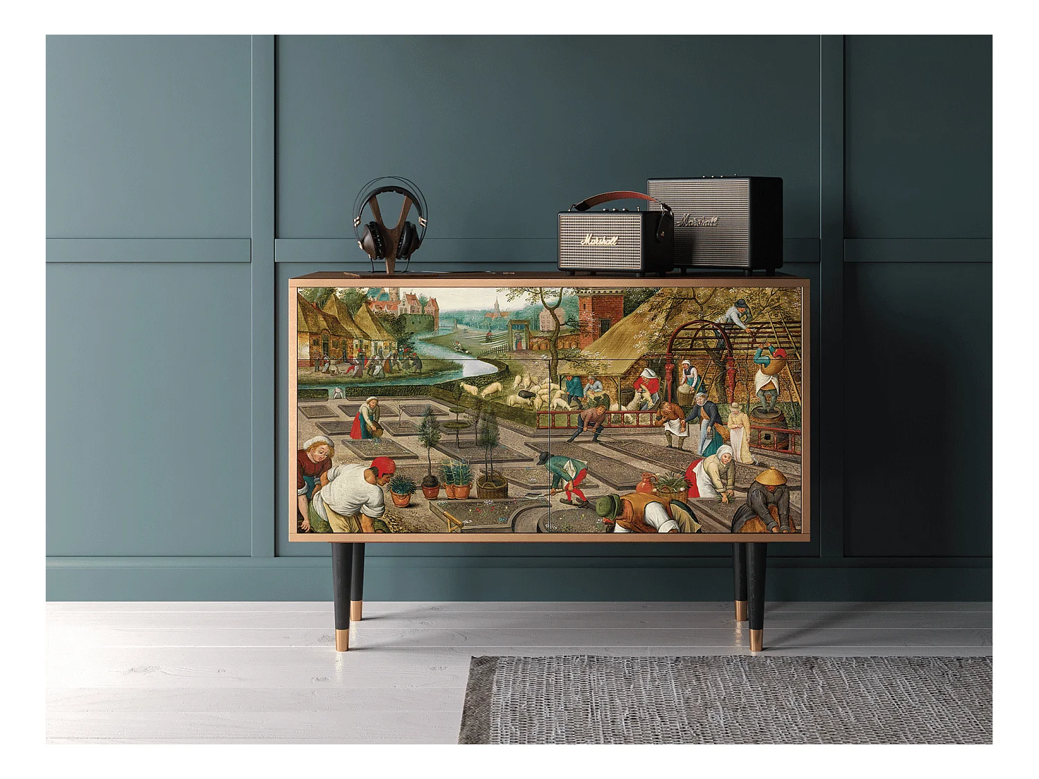 Buffet - 115x85x48 cm - BS4 - The Younger - Spring, Noyer