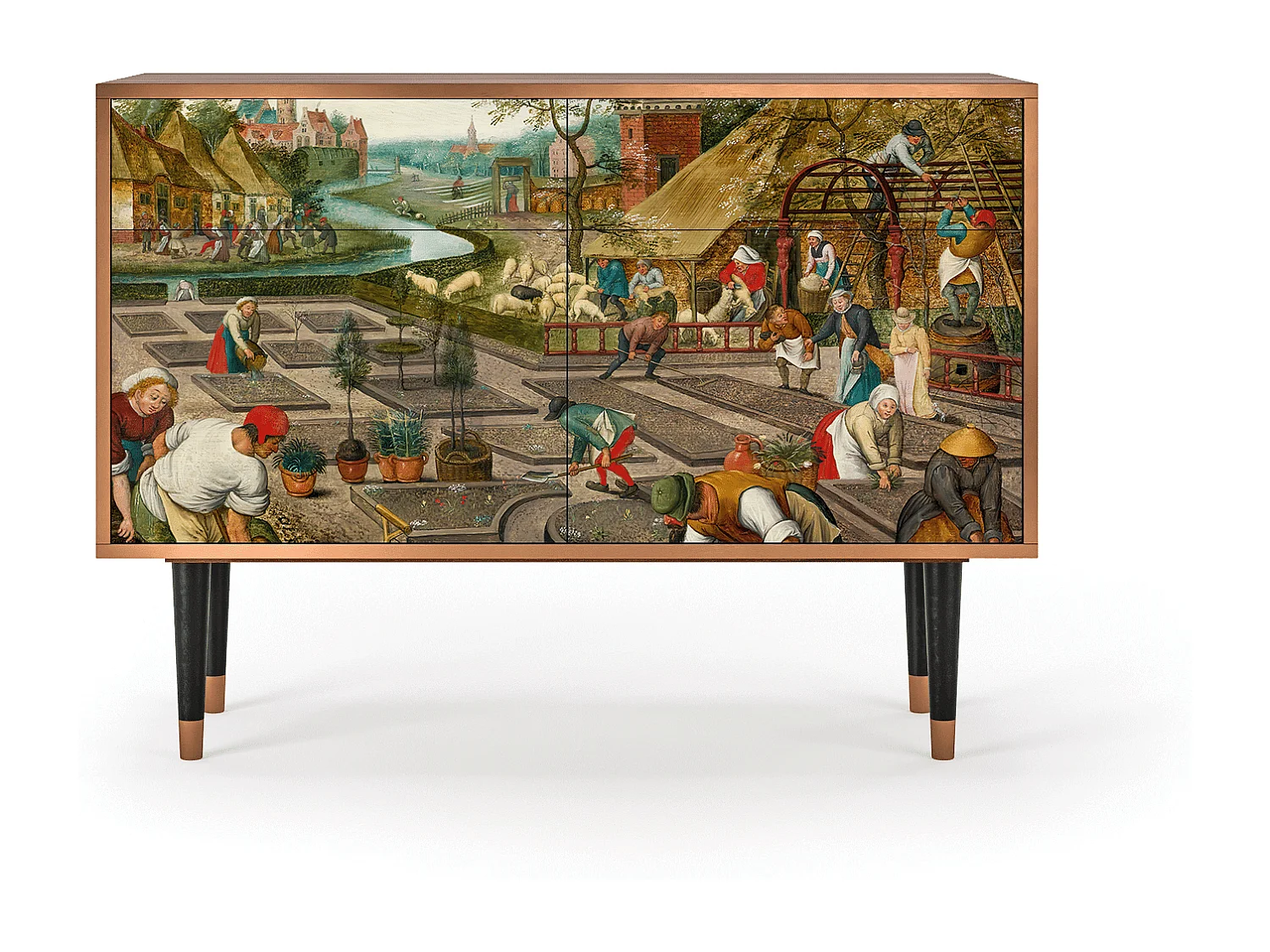 Buffet - 115x85x48 cm - BS4 - The Younger - Spring, Noyer