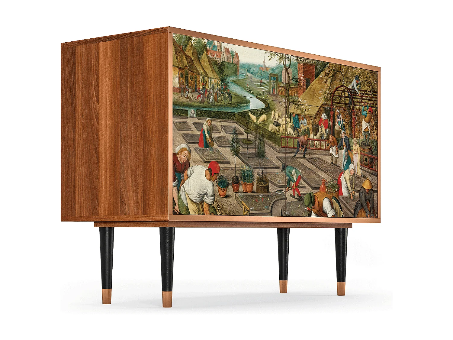 Buffet - 115x85x48 cm - BS4 - The Younger - Spring, Noyer
