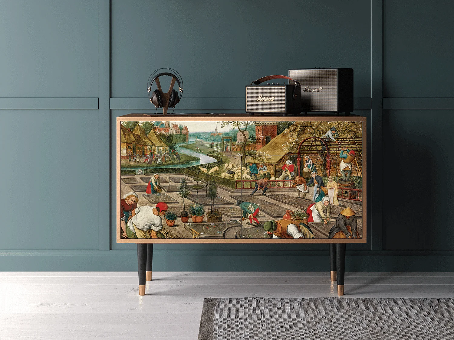 Credenza - 115x85x48 cm - BS4 - The Younger - Spring, Noce