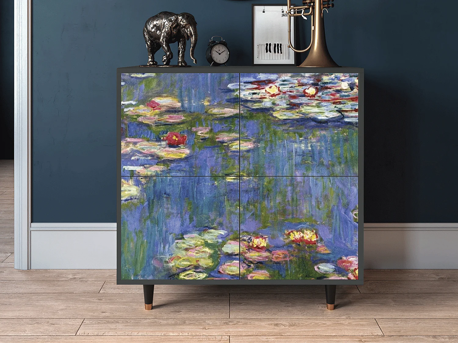 Aparador - 94x96x48 cm - BS3 - The water lily pond  , Antracite
