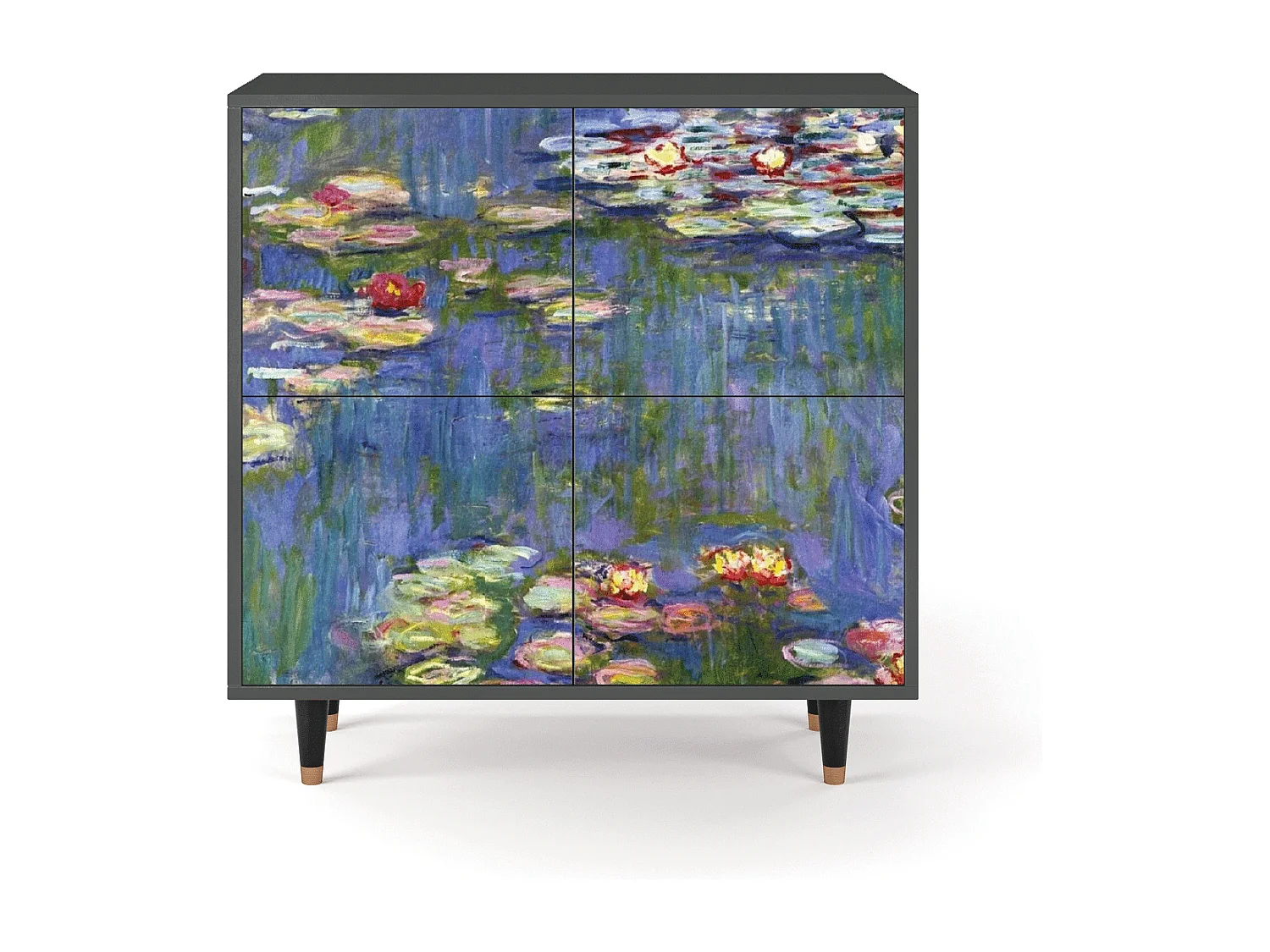 Buffet - 94x96x48 cm - BS3 - The water lily pond  , Anthracite