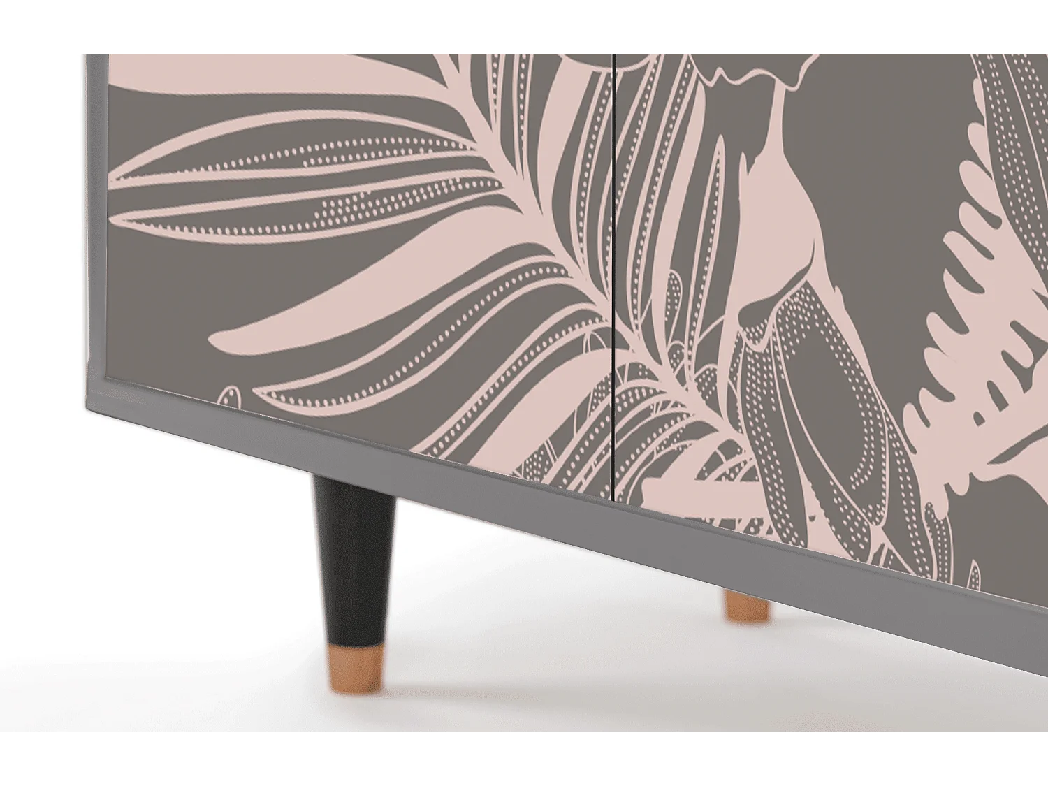 Buffet - 94x96x48 cm - BS3 - Issabelline Flower, Gris