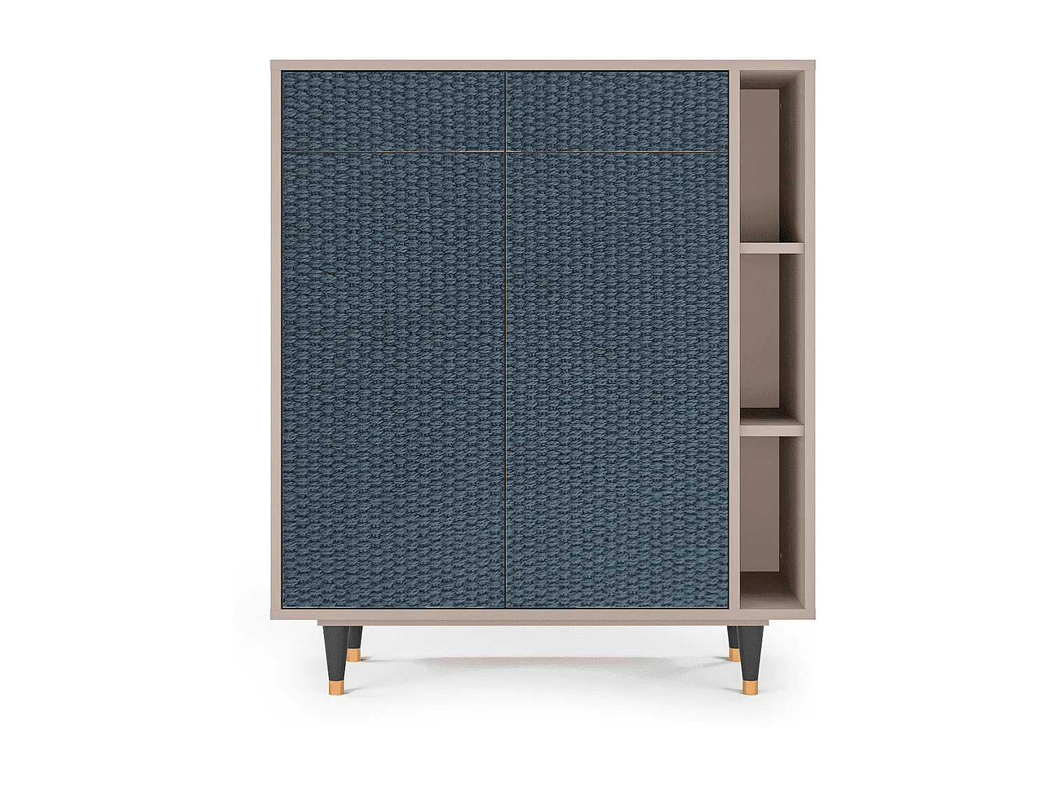 Kredens - 96х110х41 cm - BS6 - Knitted Pattern, Latte