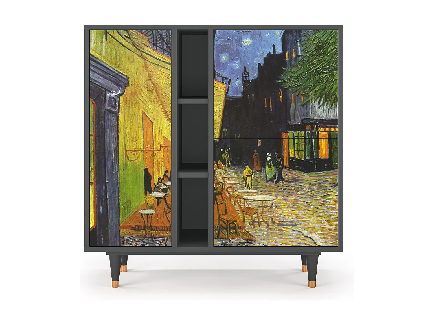 Dressoir - 94х96х41 cm - BS5 - Café Terrace at Night, Antraciet