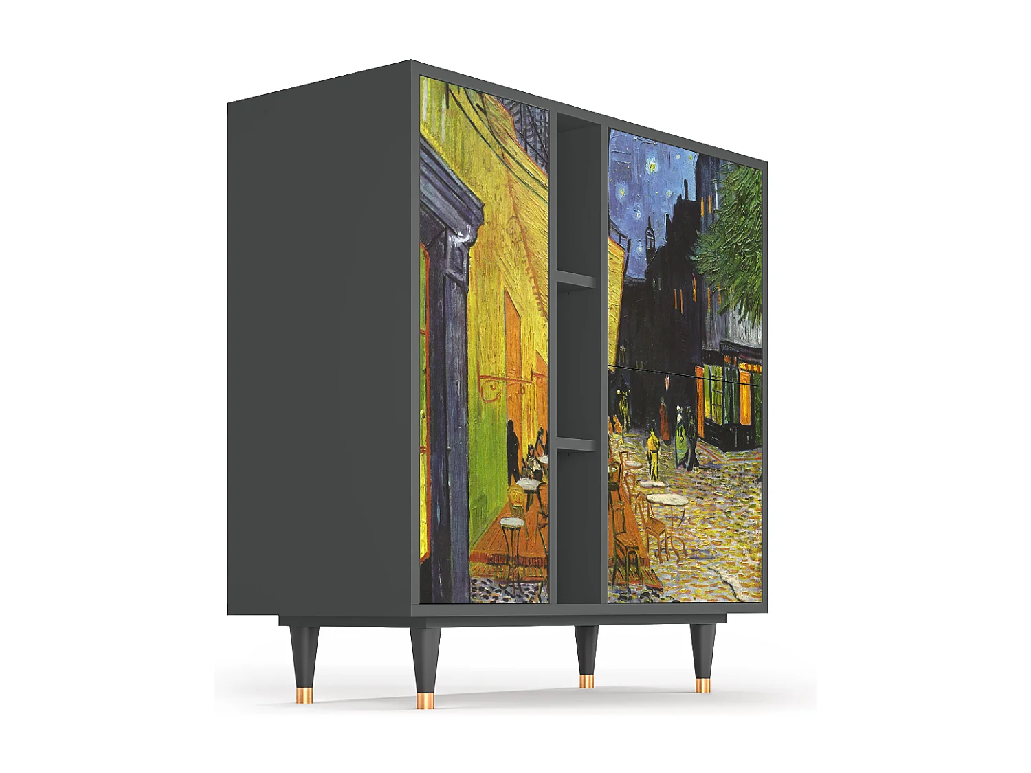 Dressoir - 94х96х41 cm - BS5 - Café Terrace at Night, Antraciet