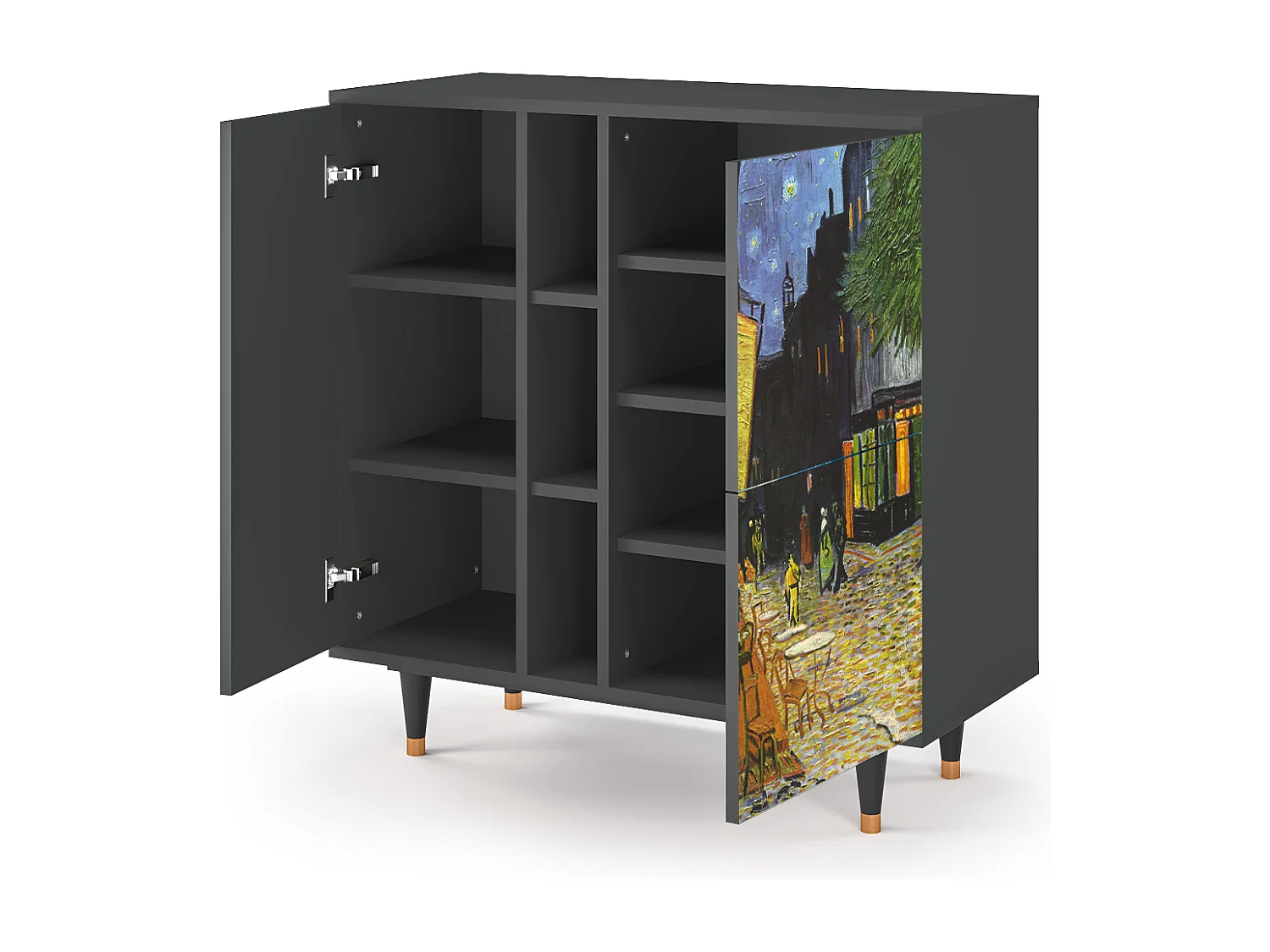 Dressoir - 94х96х41 cm - BS5 - Café Terrace at Night, Antraciet