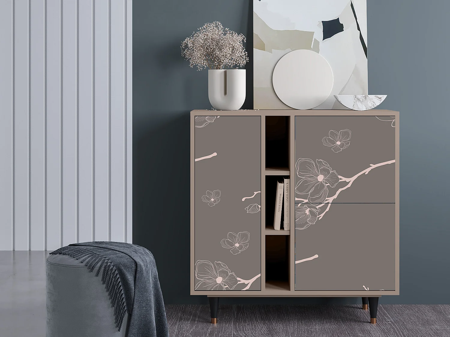 Buffet - 94х96х41 cm - BS5 - Cherry Blossom, Latte