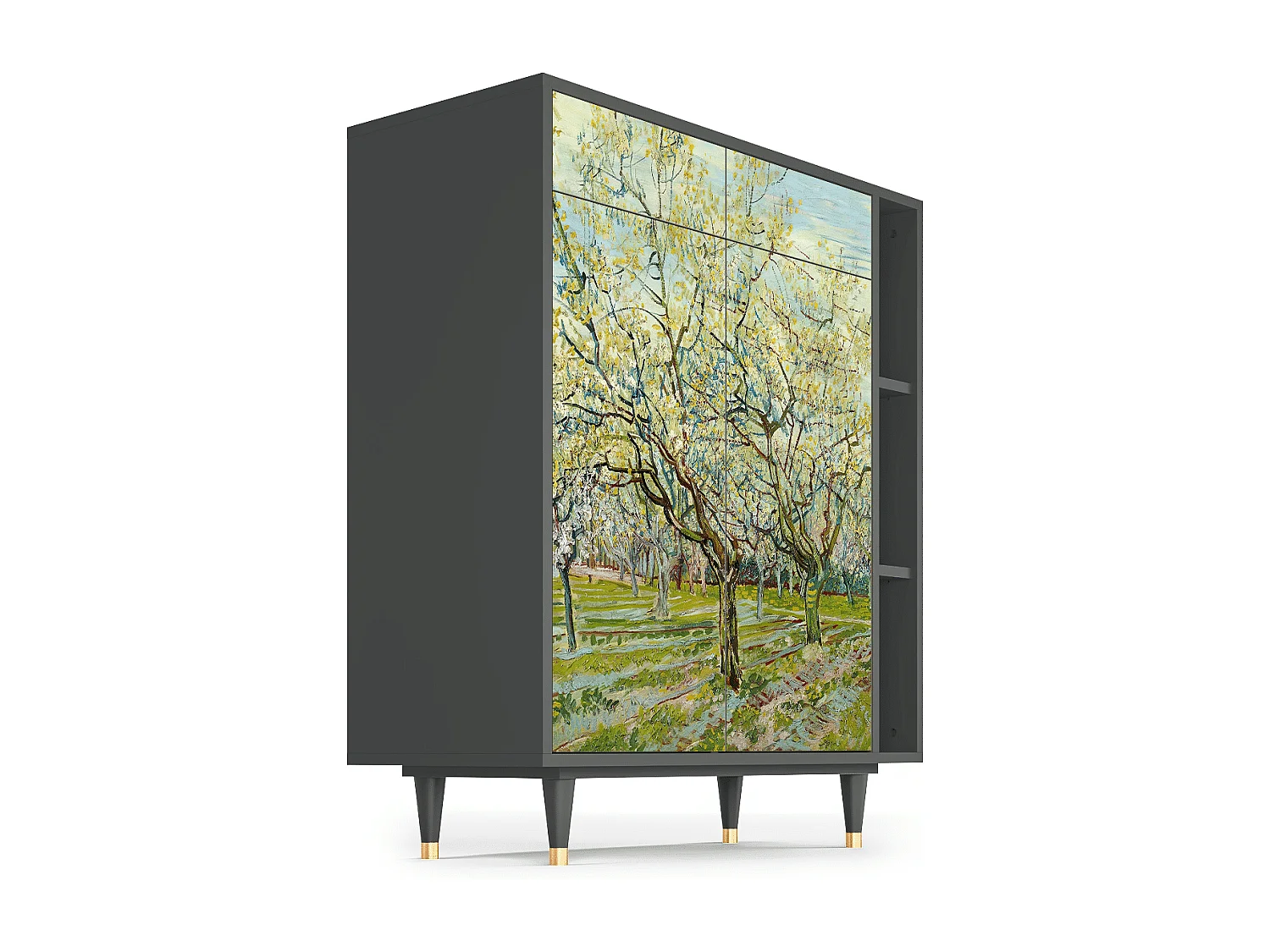 Kredens - 96х110х41 cm - BS6 - The Biały Orchard, Antracyt