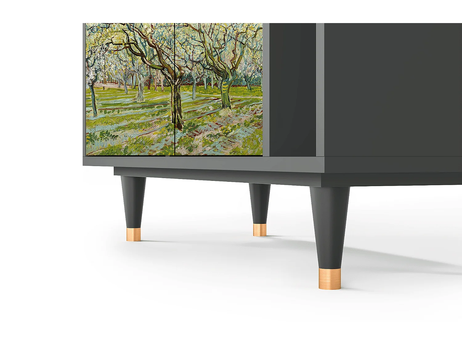 Kredens - 96х110х41 cm - BS6 - The Biały Orchard, Antracyt