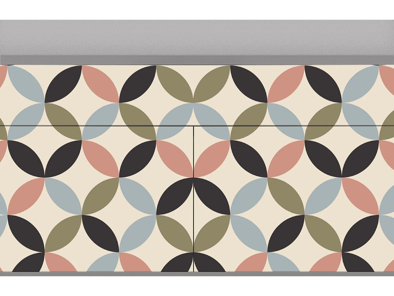 Buffet - 115x85x48 cm - BS4 - Butterfly Effect, Gris