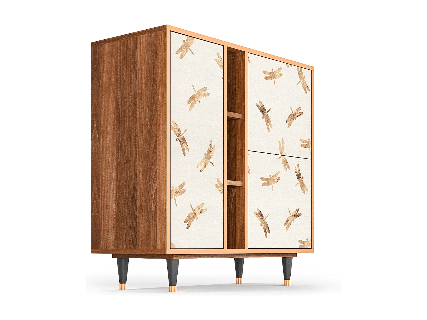 Credenza - 94х96х41 cm - BS5 - Nude Dragonflies, Noce