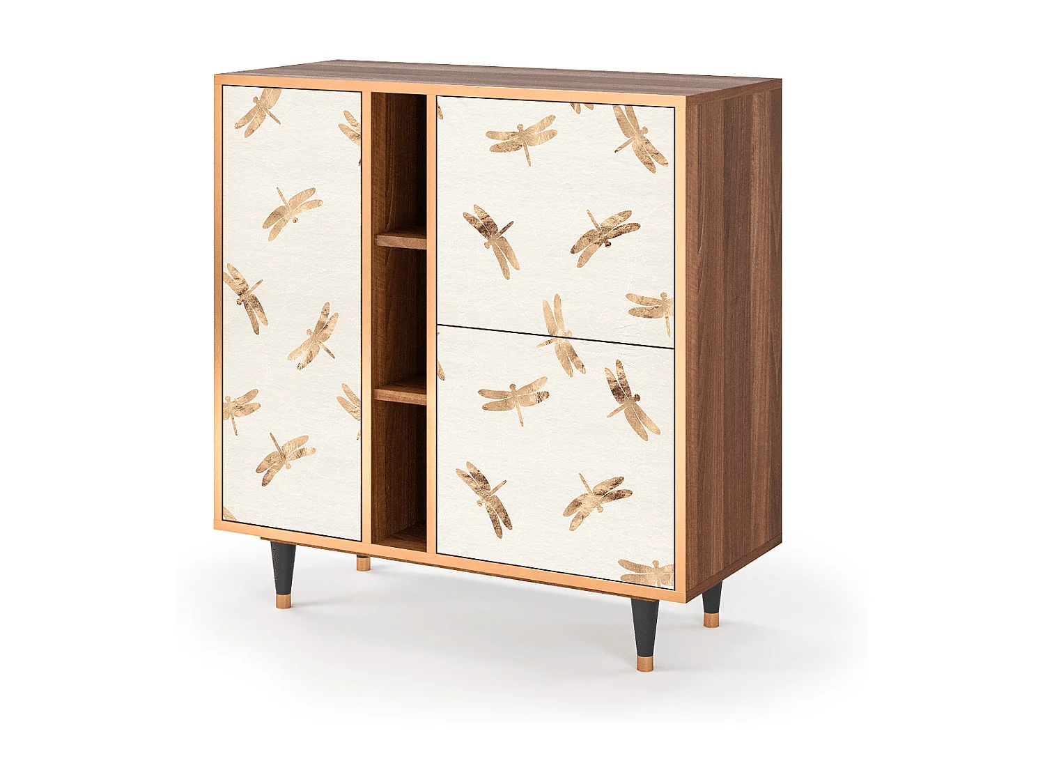 Buffet - 94х96х41 cm - BS5 - Nude Dragonflies, Noyer